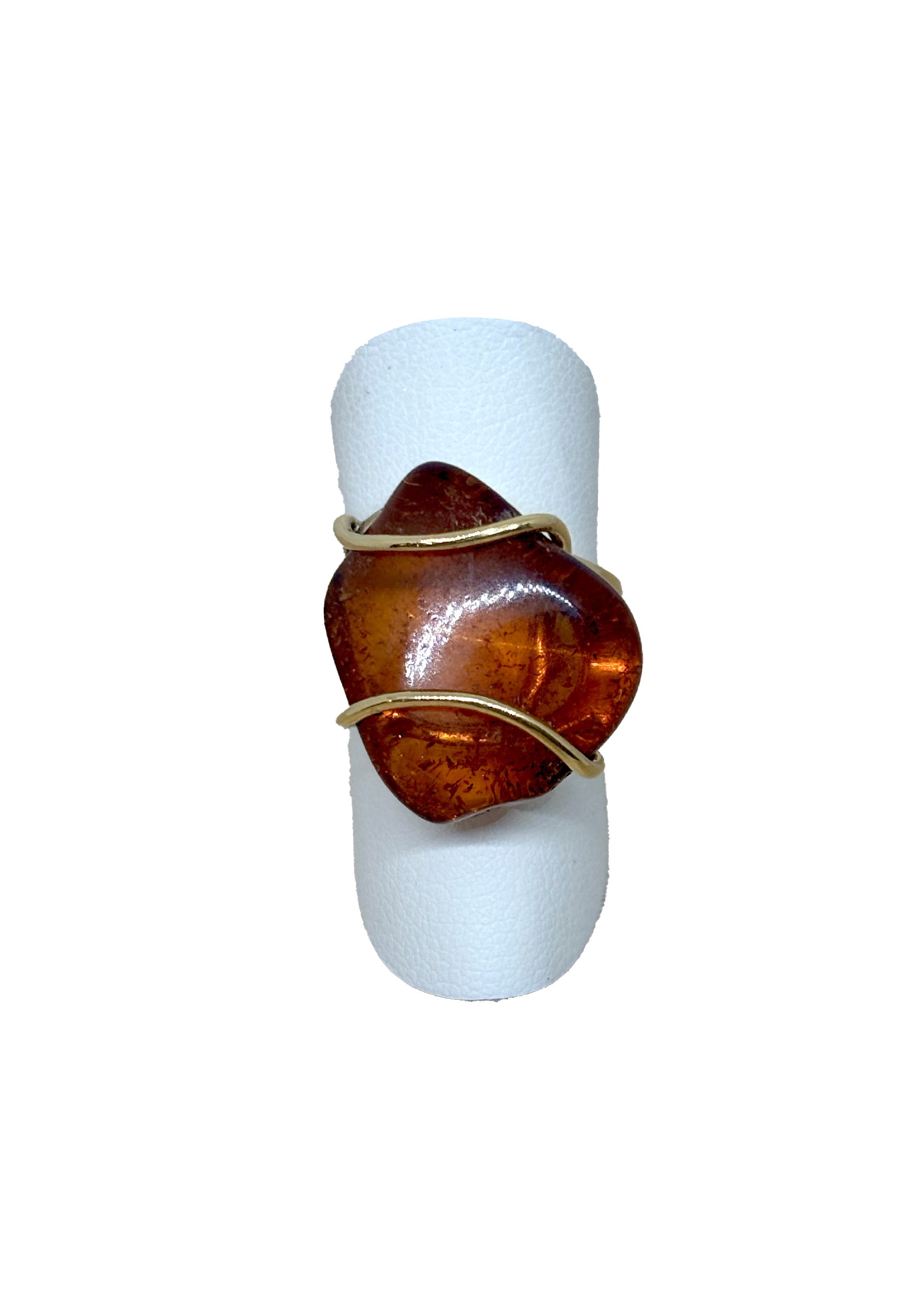 Anello Ambra Oro