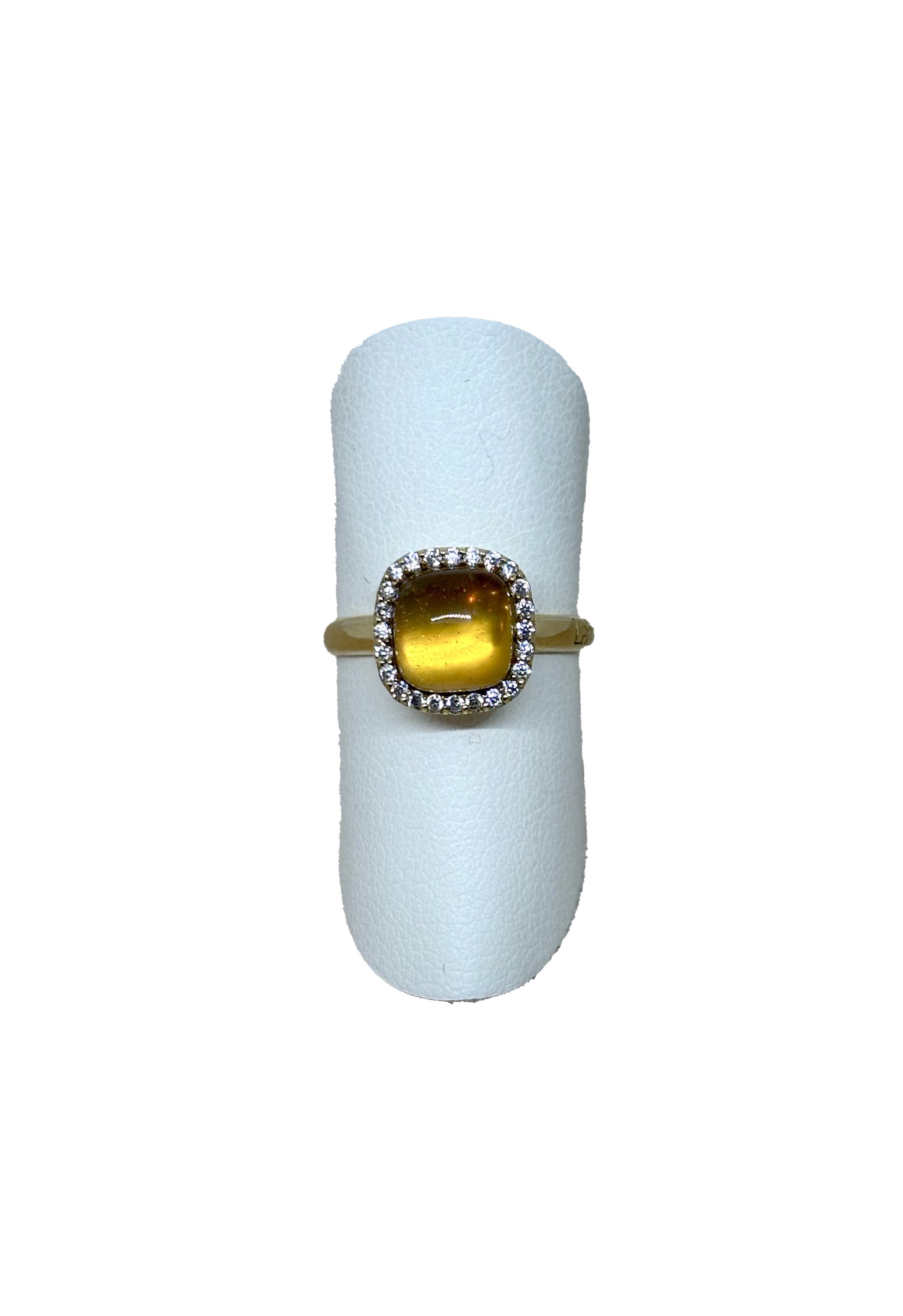 Anello Quarzo Citrino