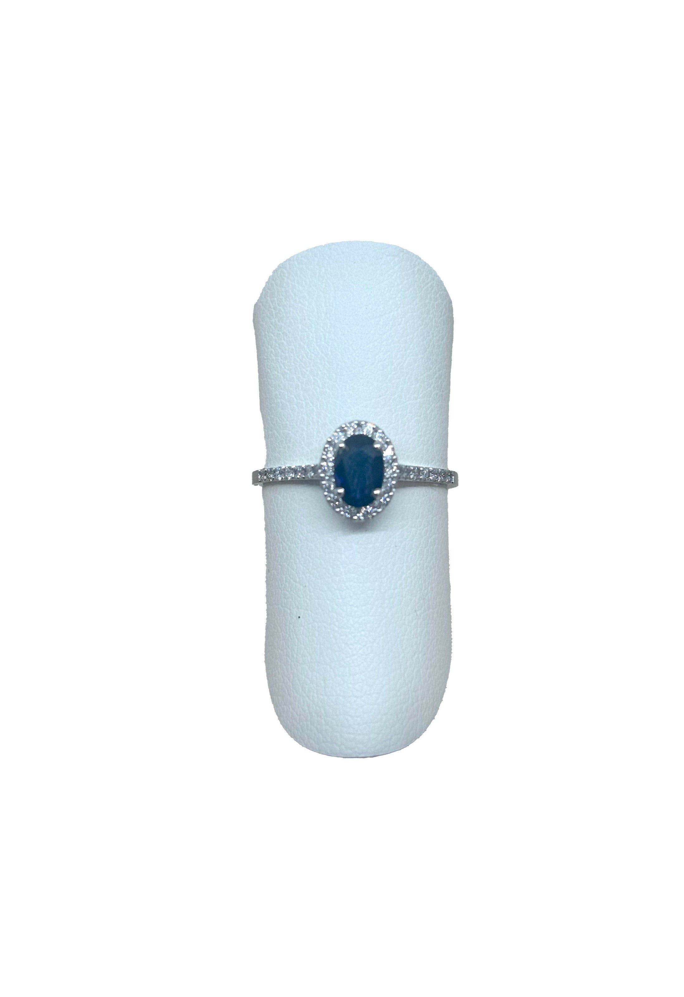 Anello Zaffiro Brillanti