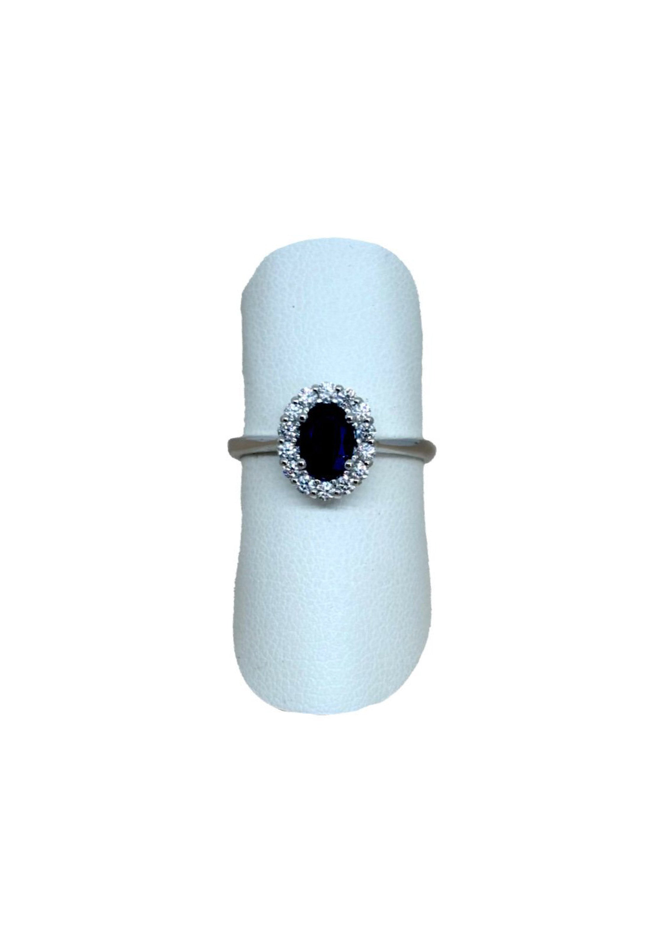 Anello Zaffiro Brillanti