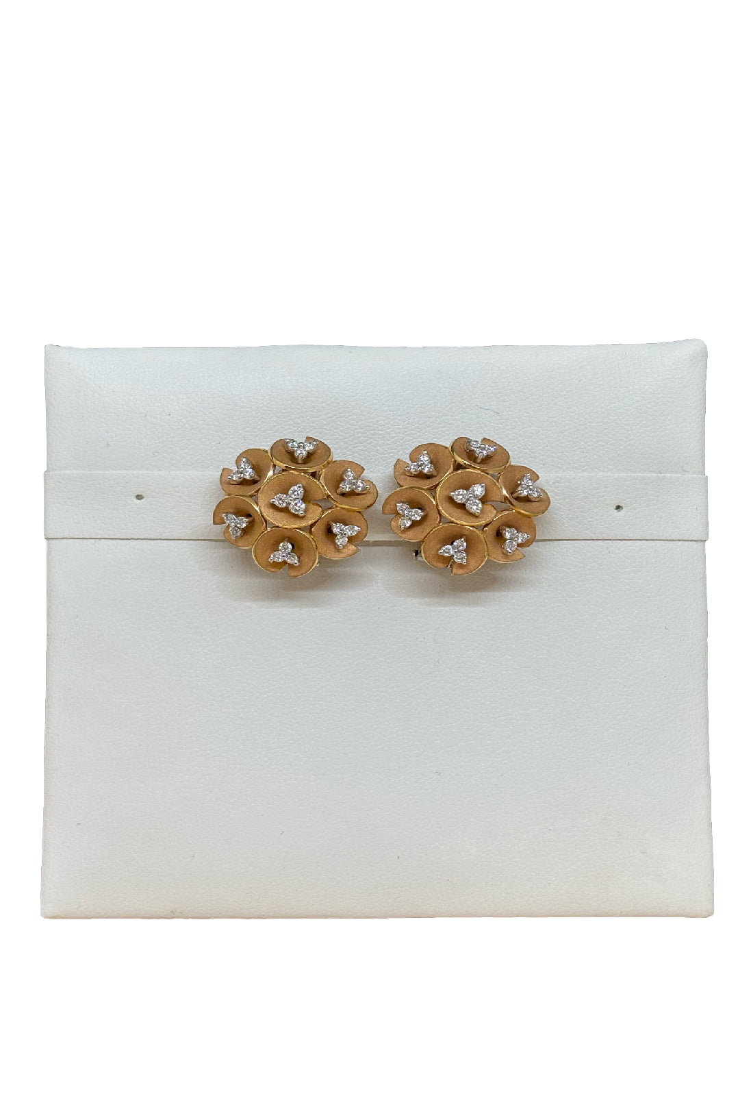 Orecchini oro rosa brillanti