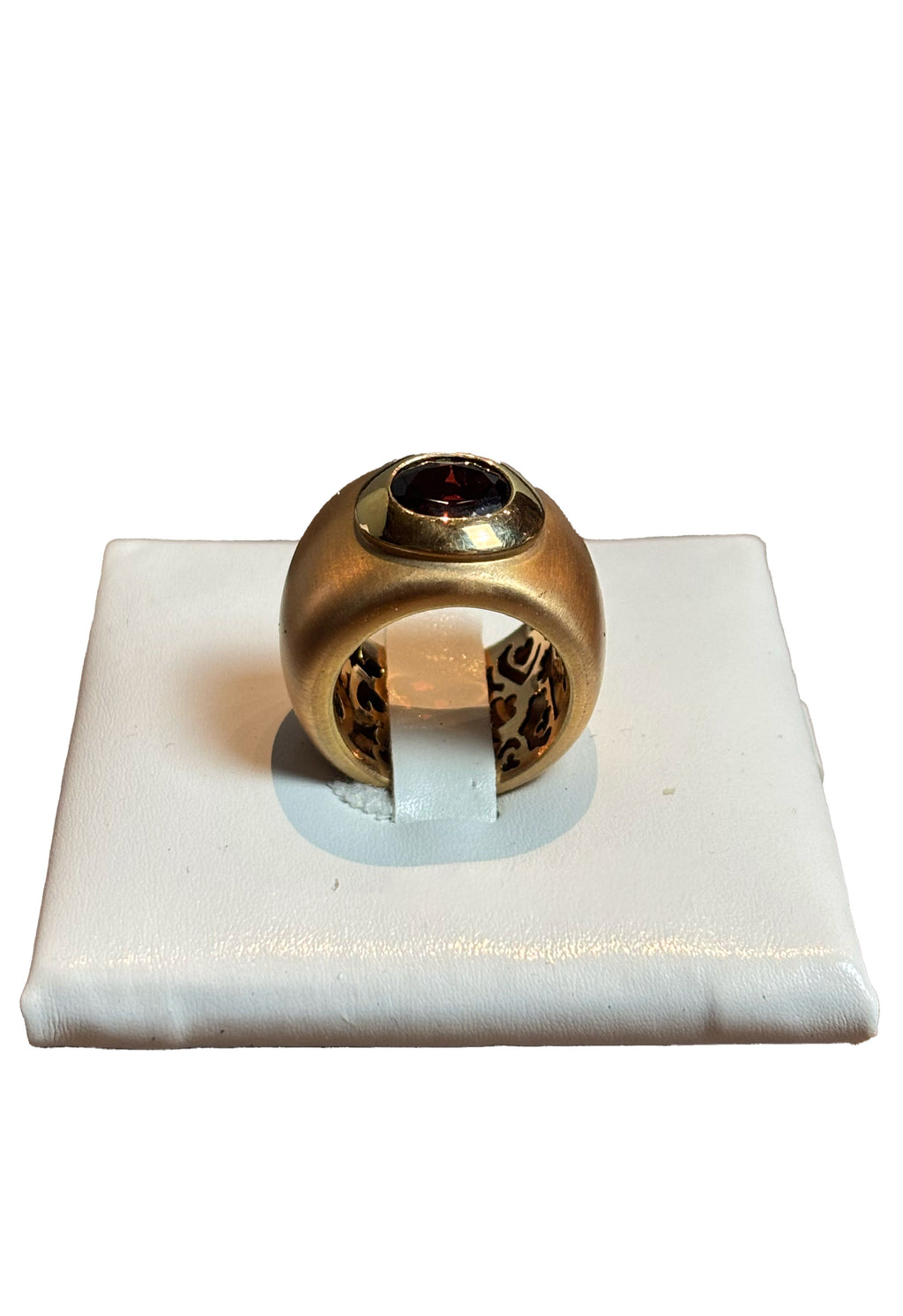 Anello oro rosa granato