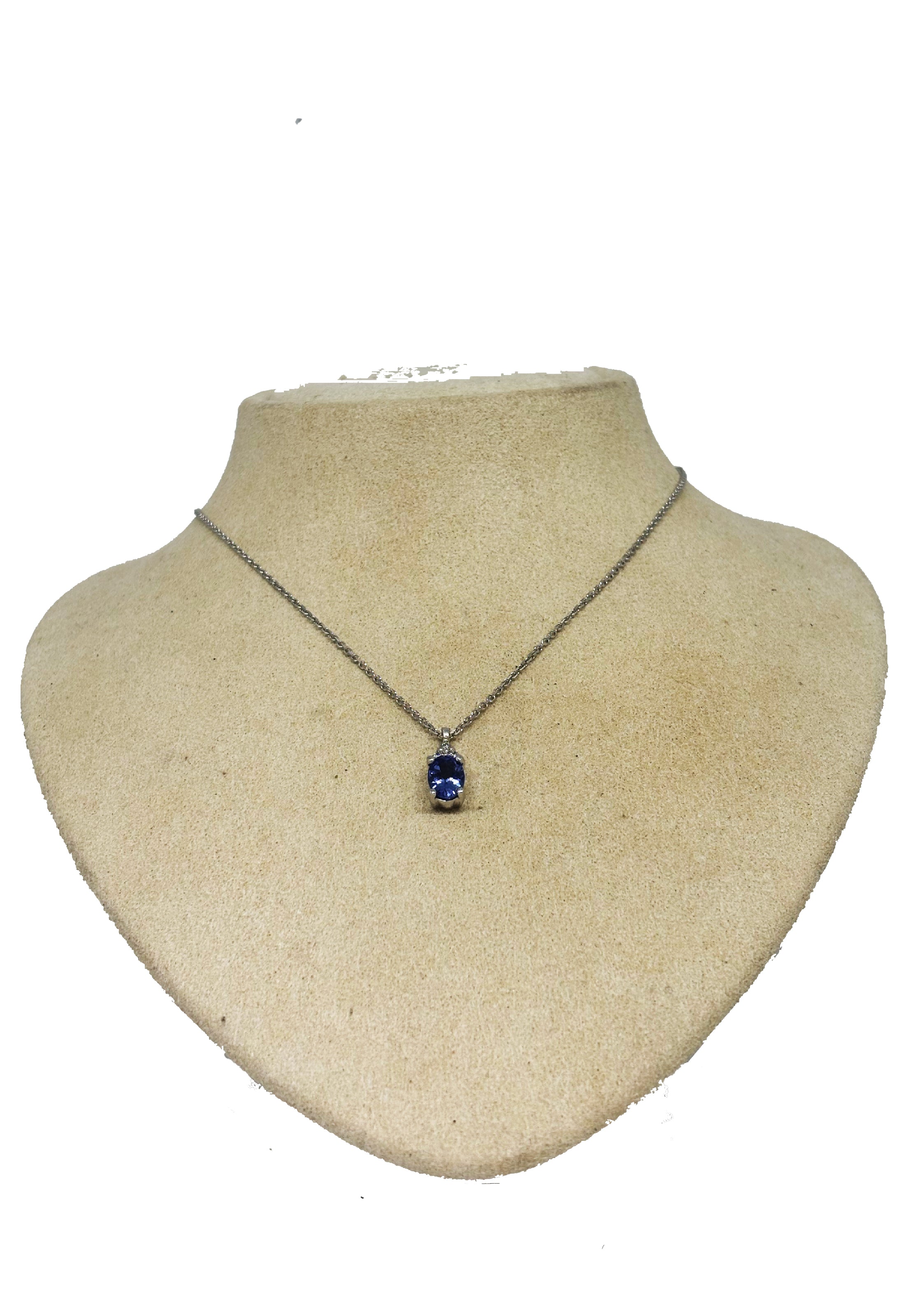Girocollo tanzanite brillanti