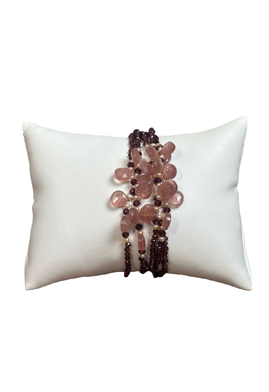 Bracciale Rajola granato quarzo