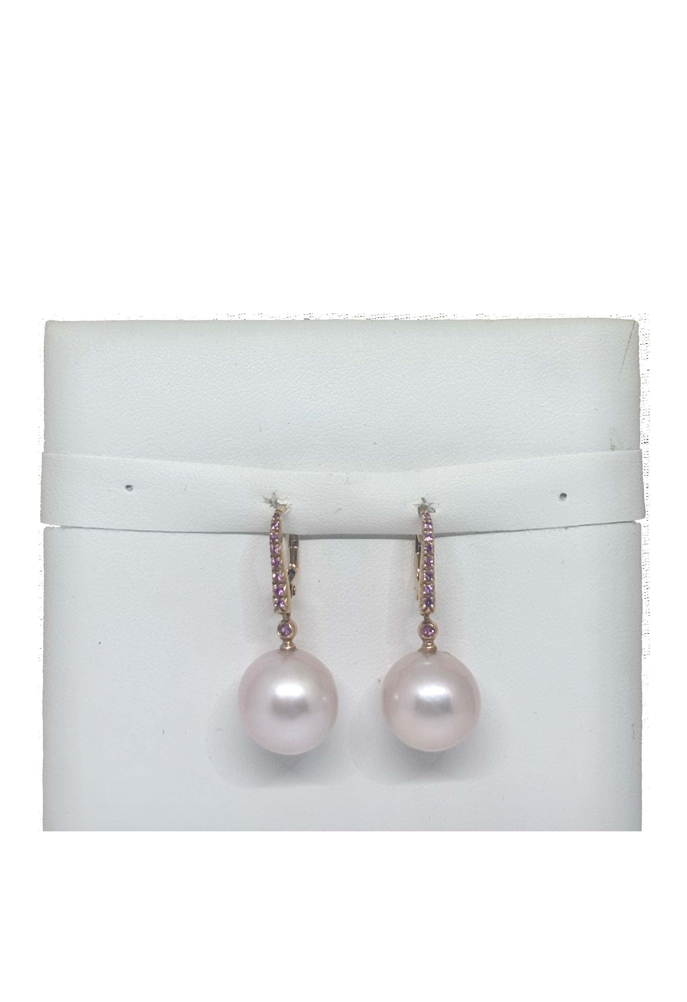 Orecchini perle rosa