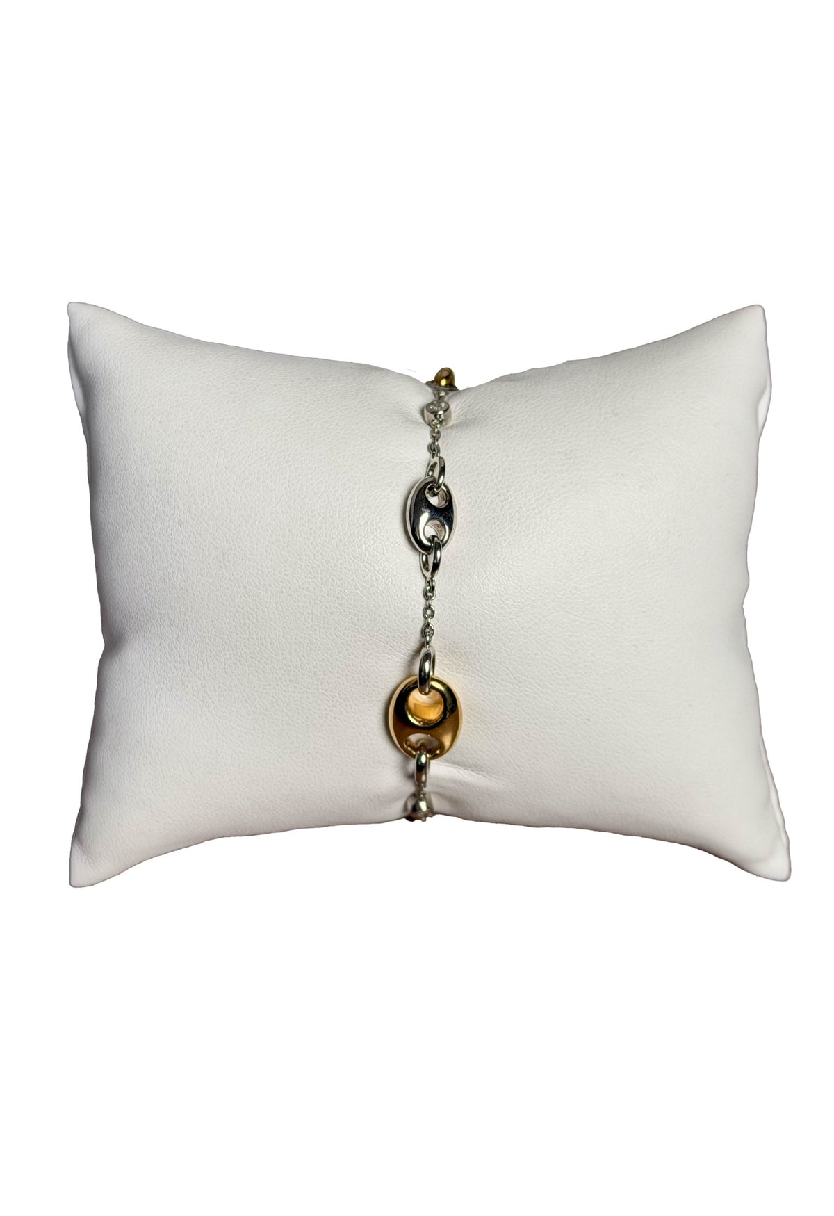 Bracciale argento maglia marina