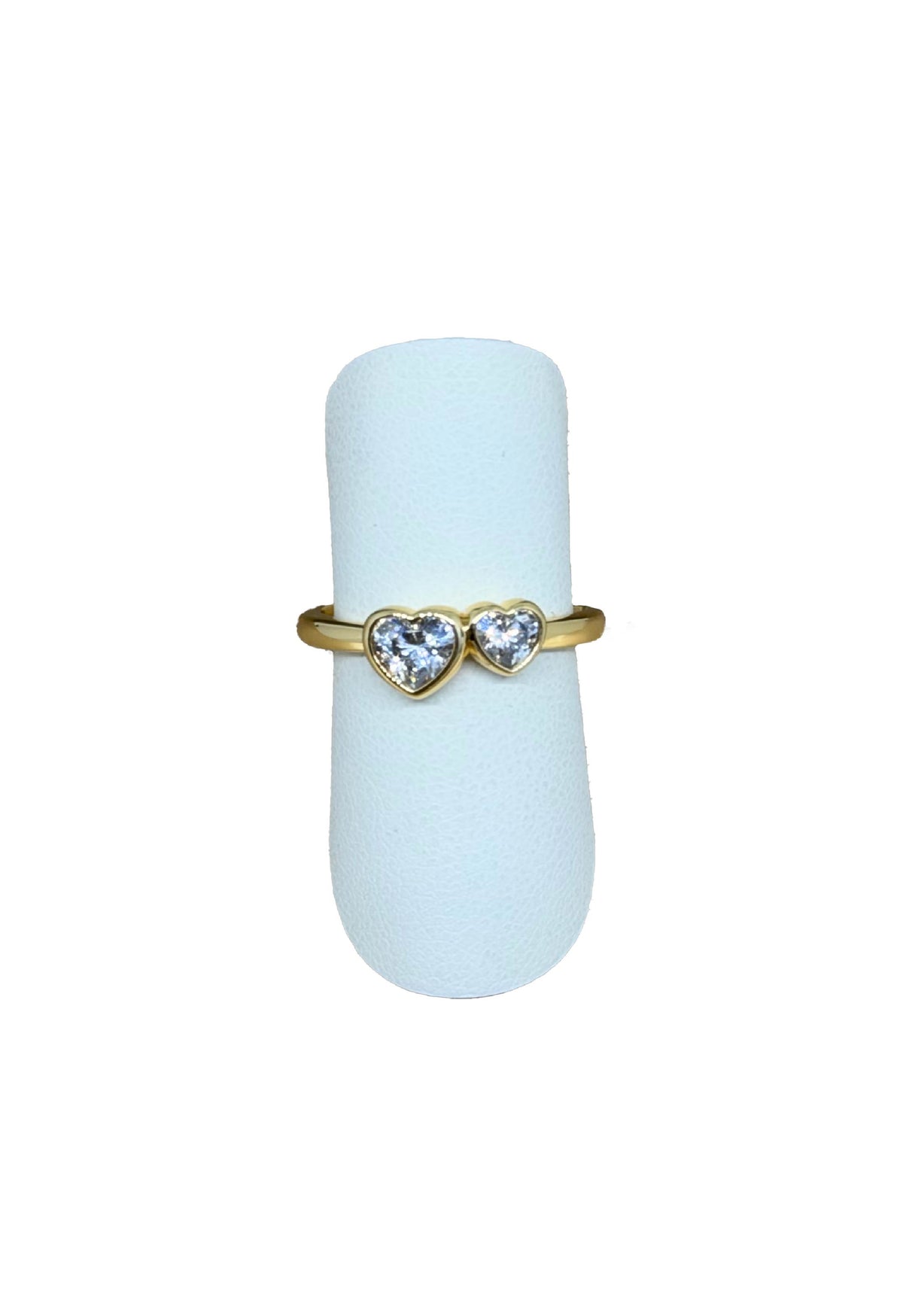 Anello in bronzo e argento/argento dorato con cuori in zircone SIAMO NOI Mabina
