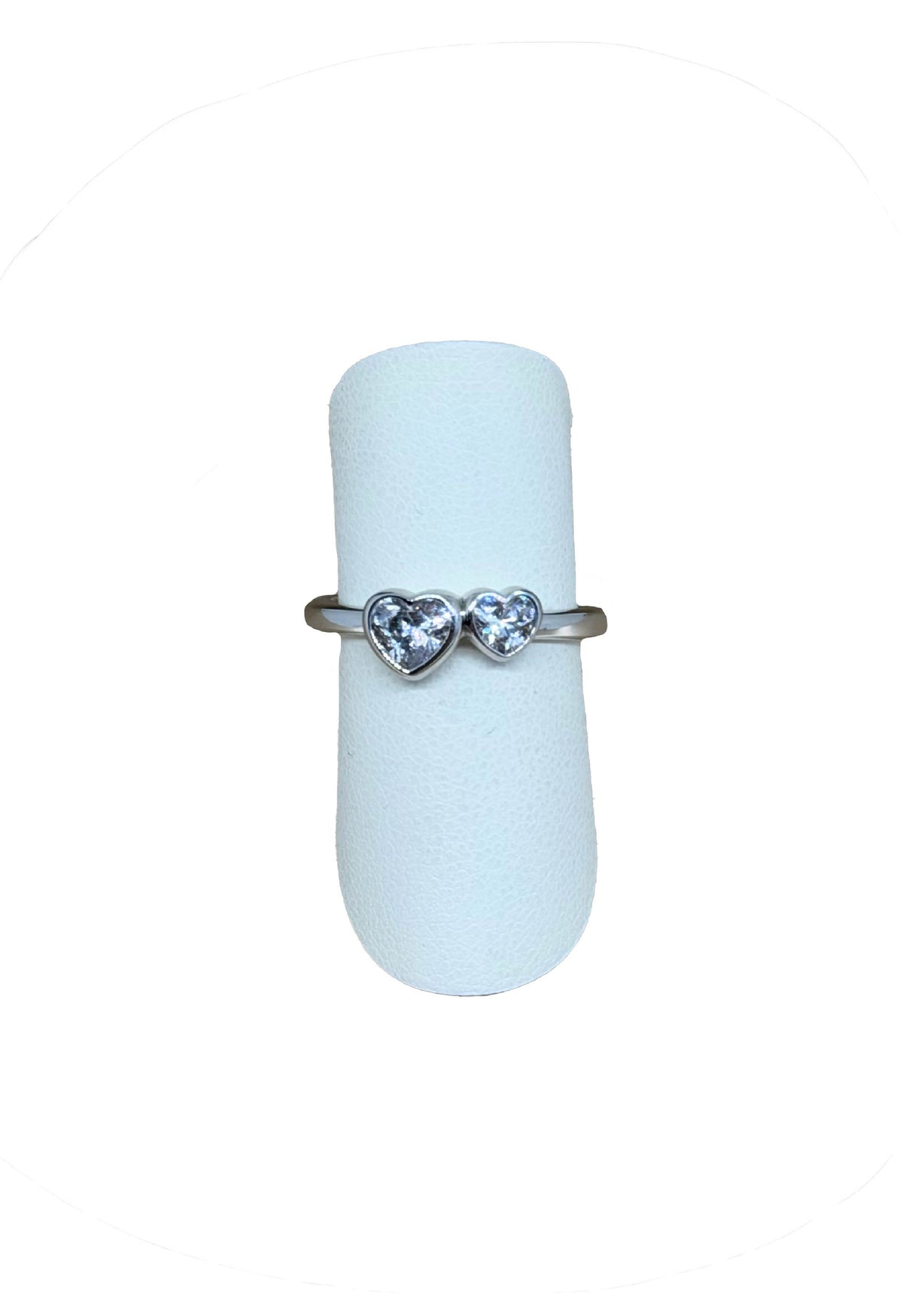 Anello in bronzo e argento/argento dorato con cuori in zircone SIAMO NOI Mabina