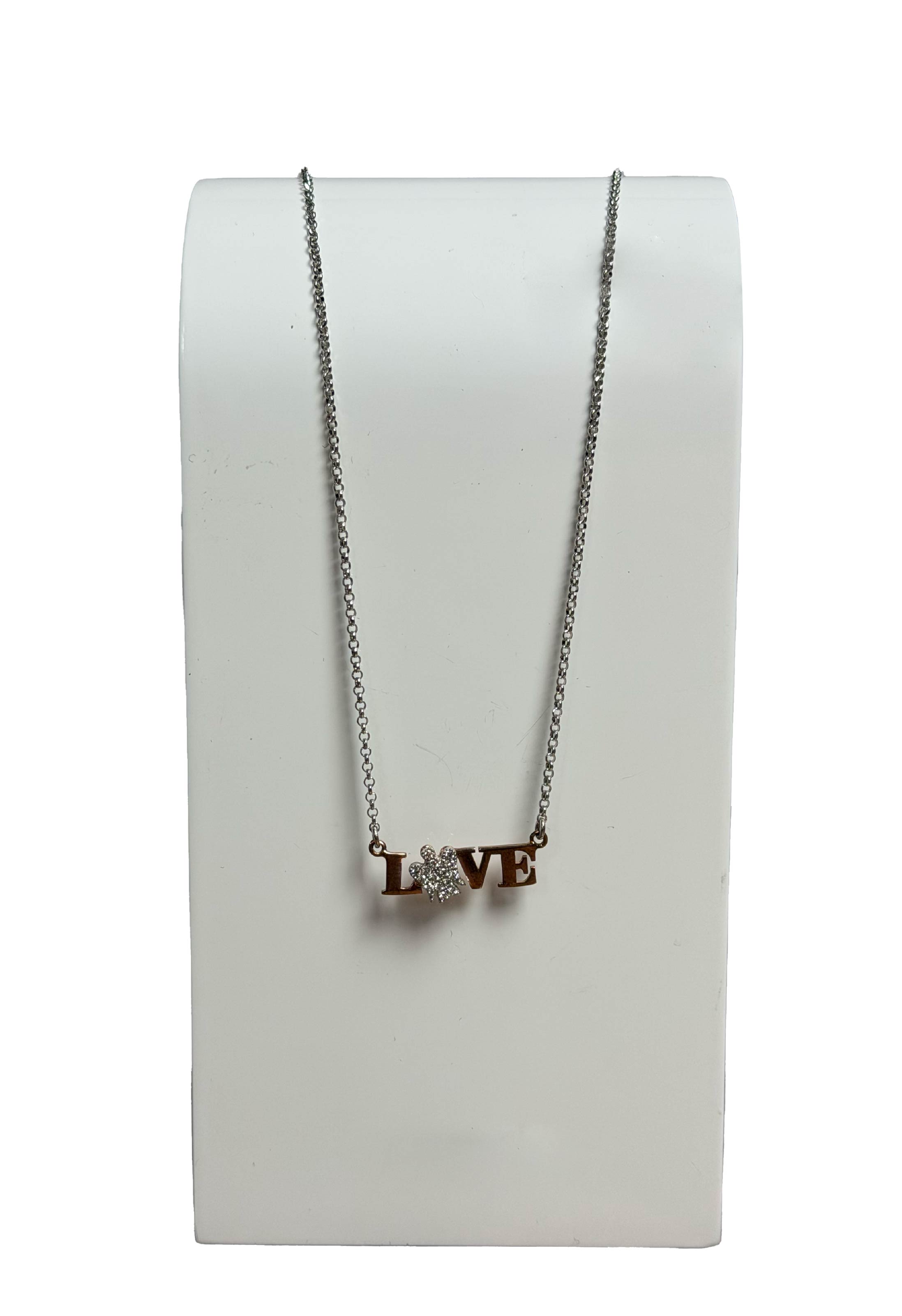 Collana Love In Argento con Angelo Roberto Giannotti GIA342
