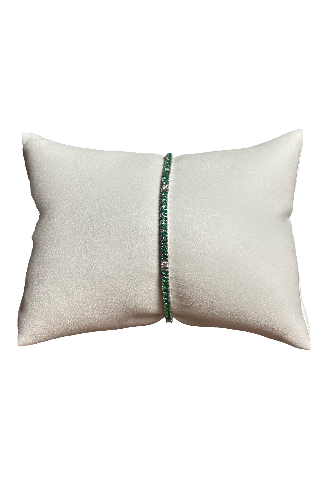 Bracciale tennis smeraldi brillanti