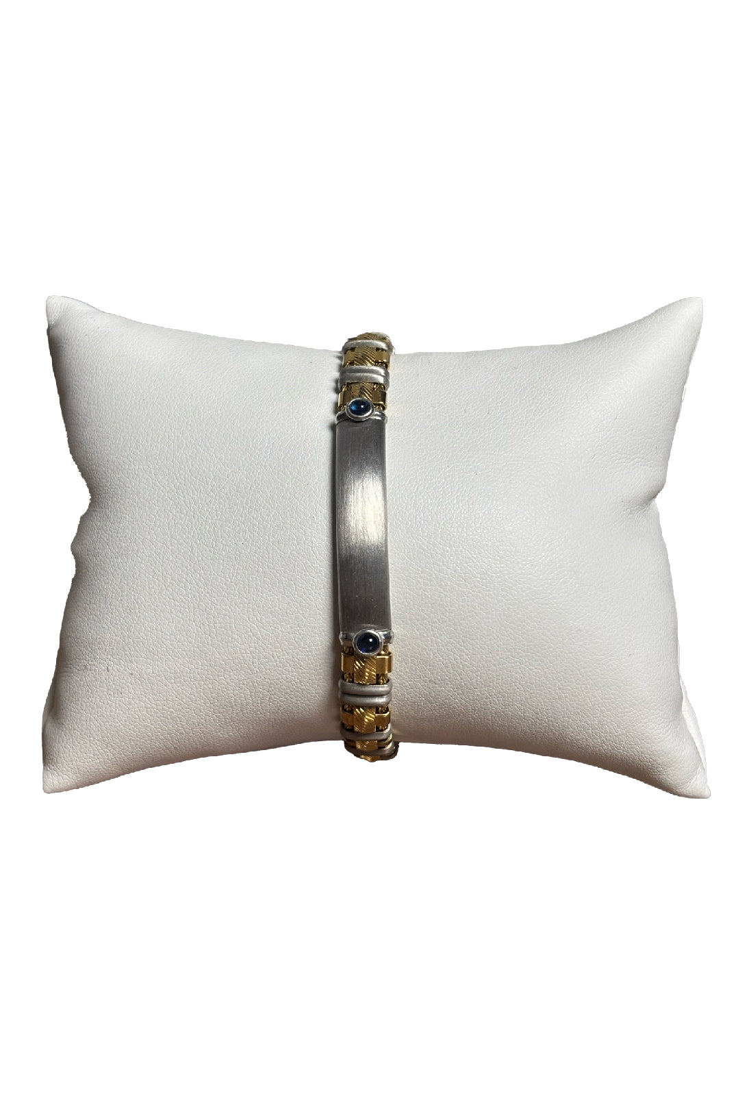 Bracciale semirigido oro giallo e bianco