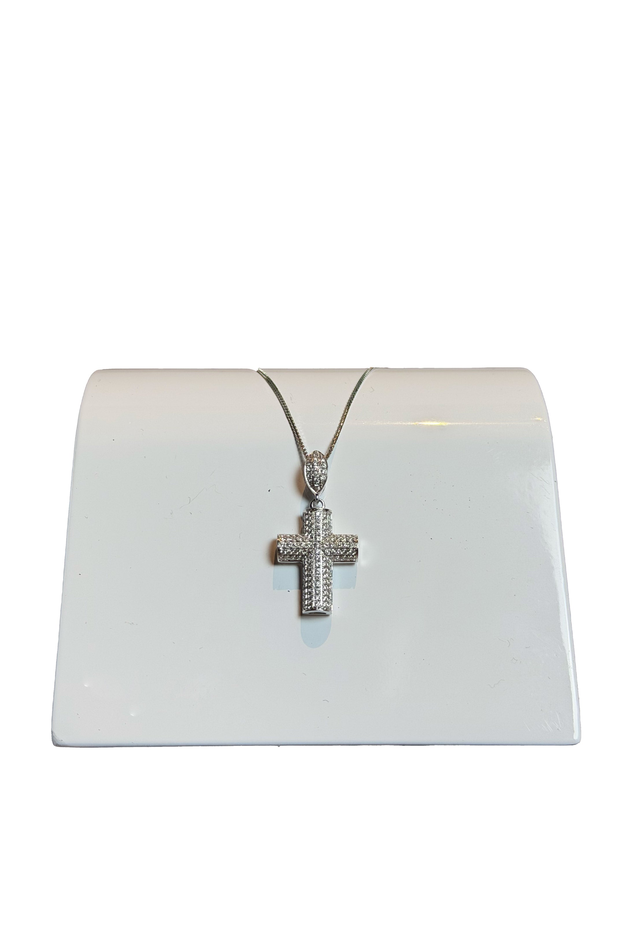 Girocollo croce brillanti