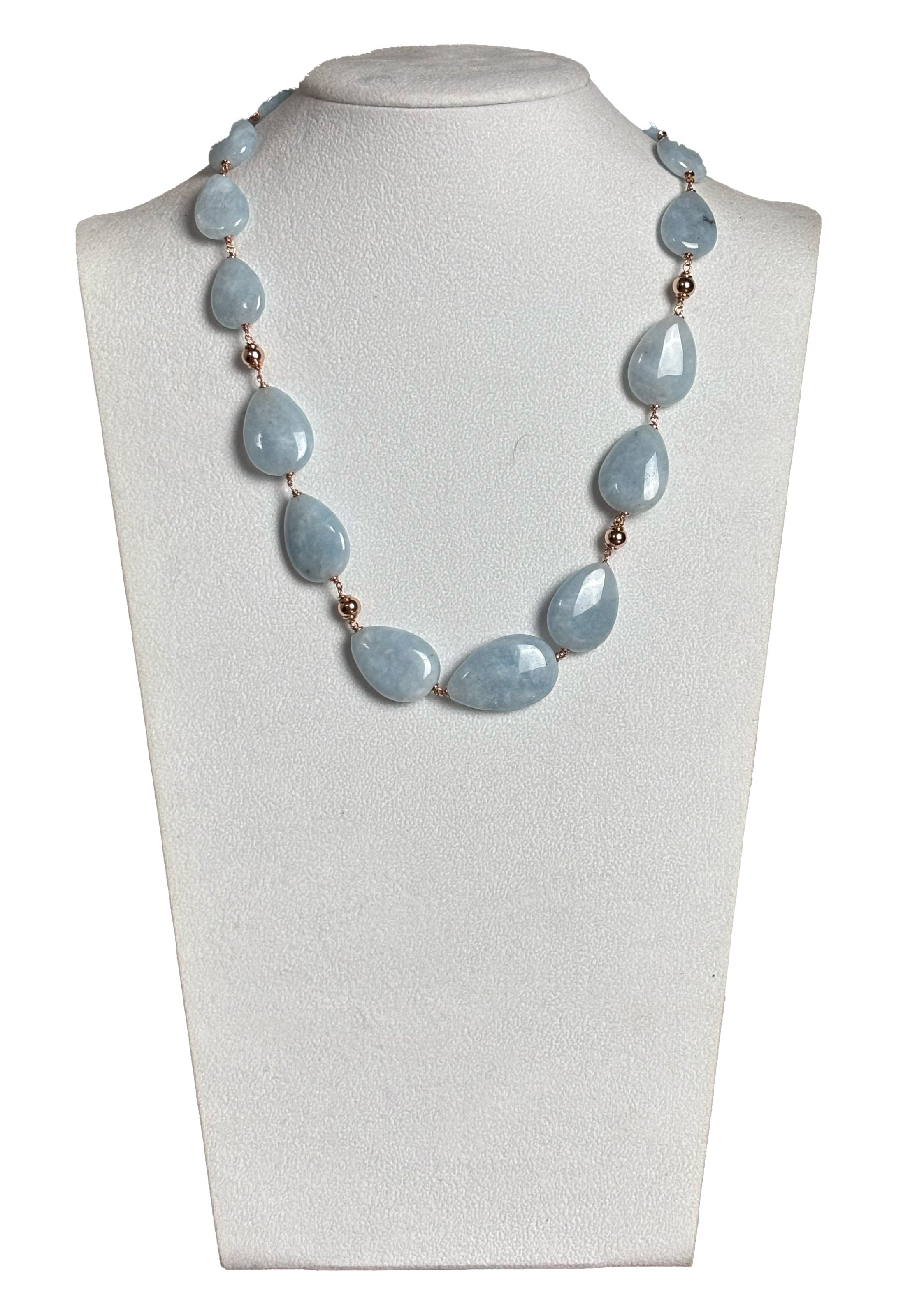 Collana acquamarina Milk