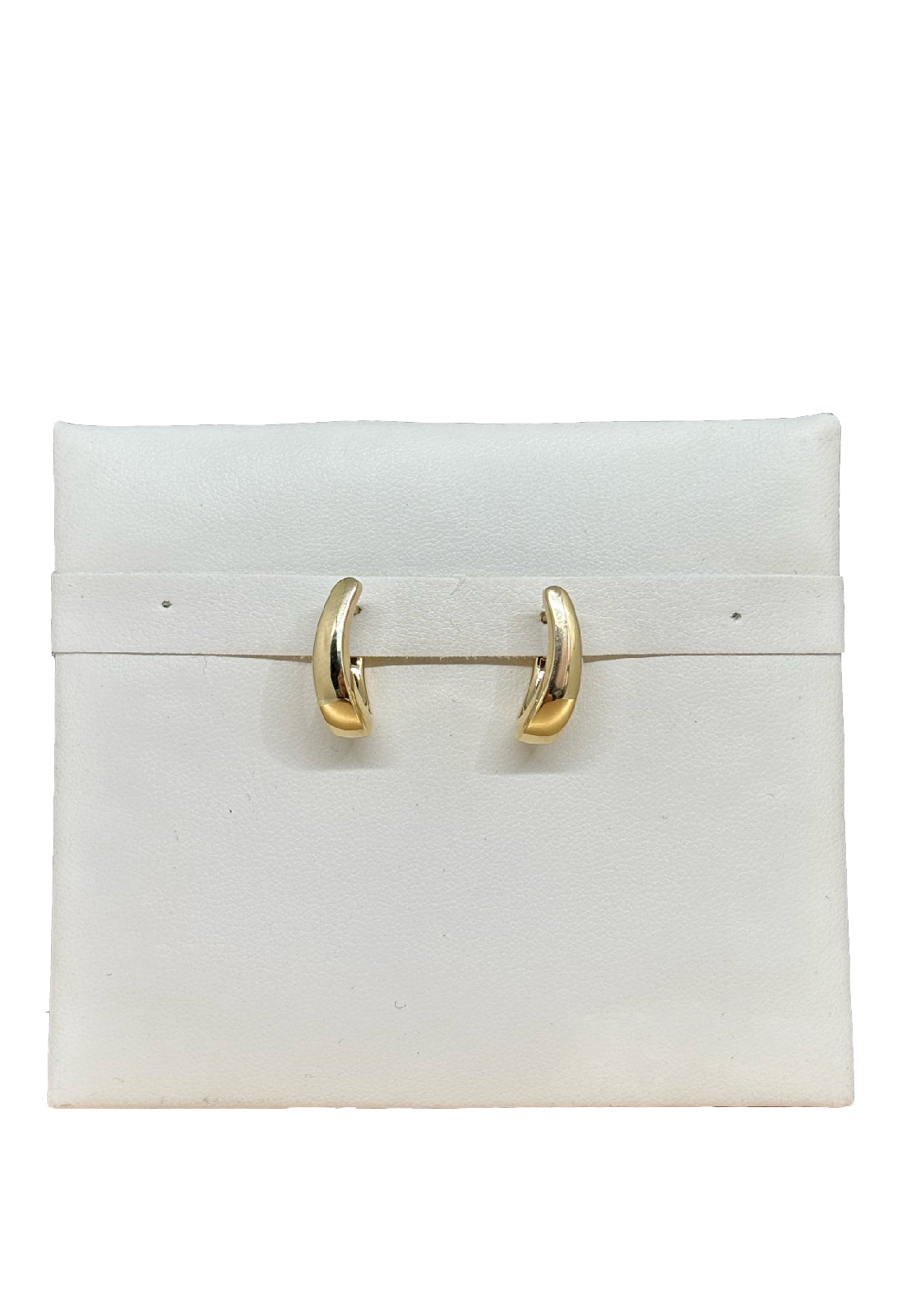 Orecchini cerchio virgola oro giallo