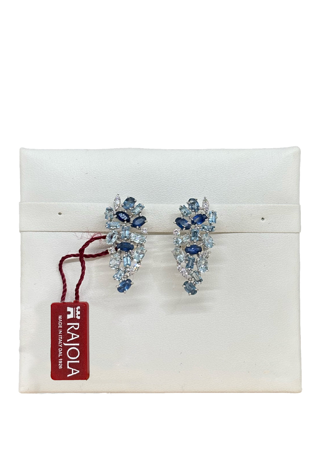 Orecchini Rajola scintilla acquamarina brillanti