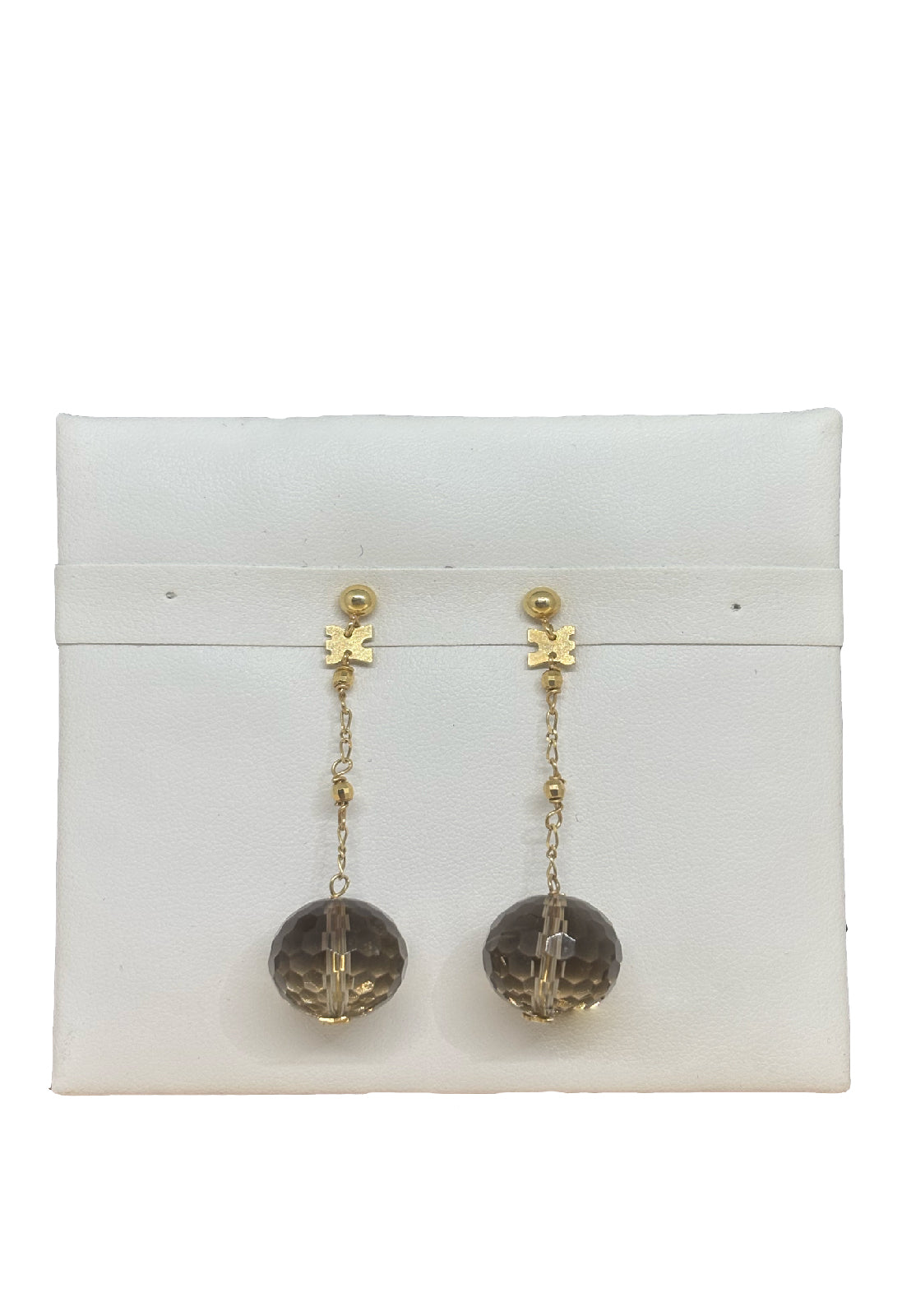 Orecchini Rajola alice quarzo oro