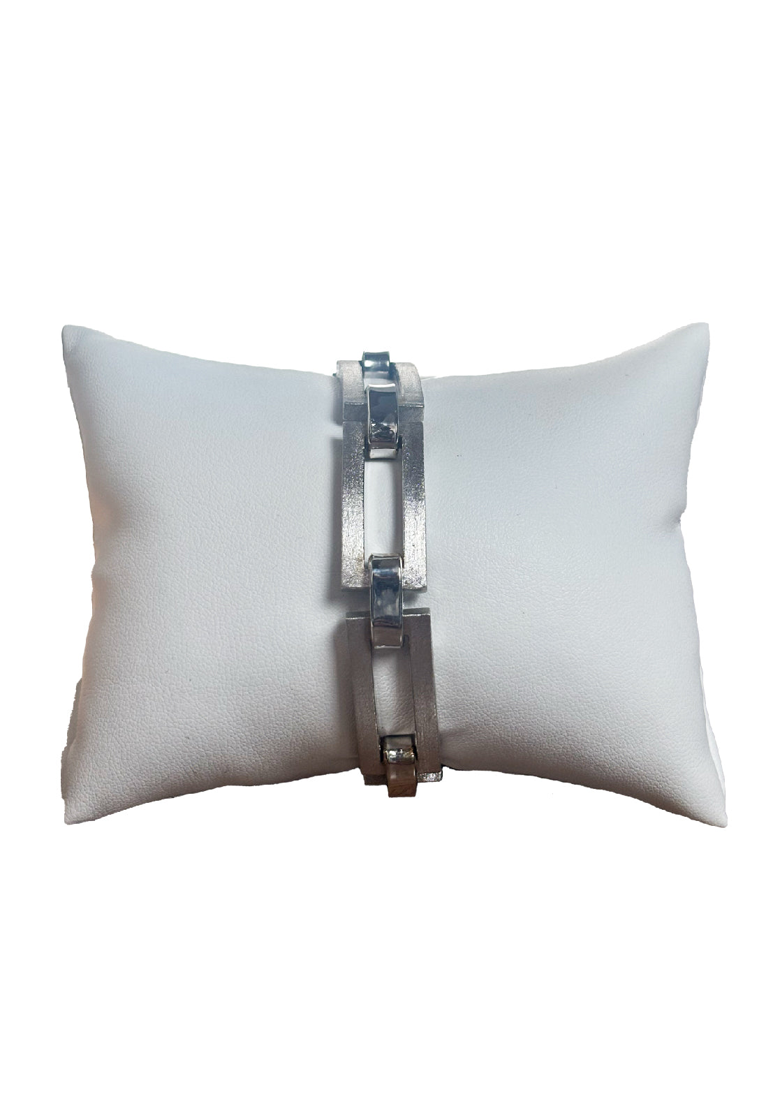 Bracciale oro bianco satinato