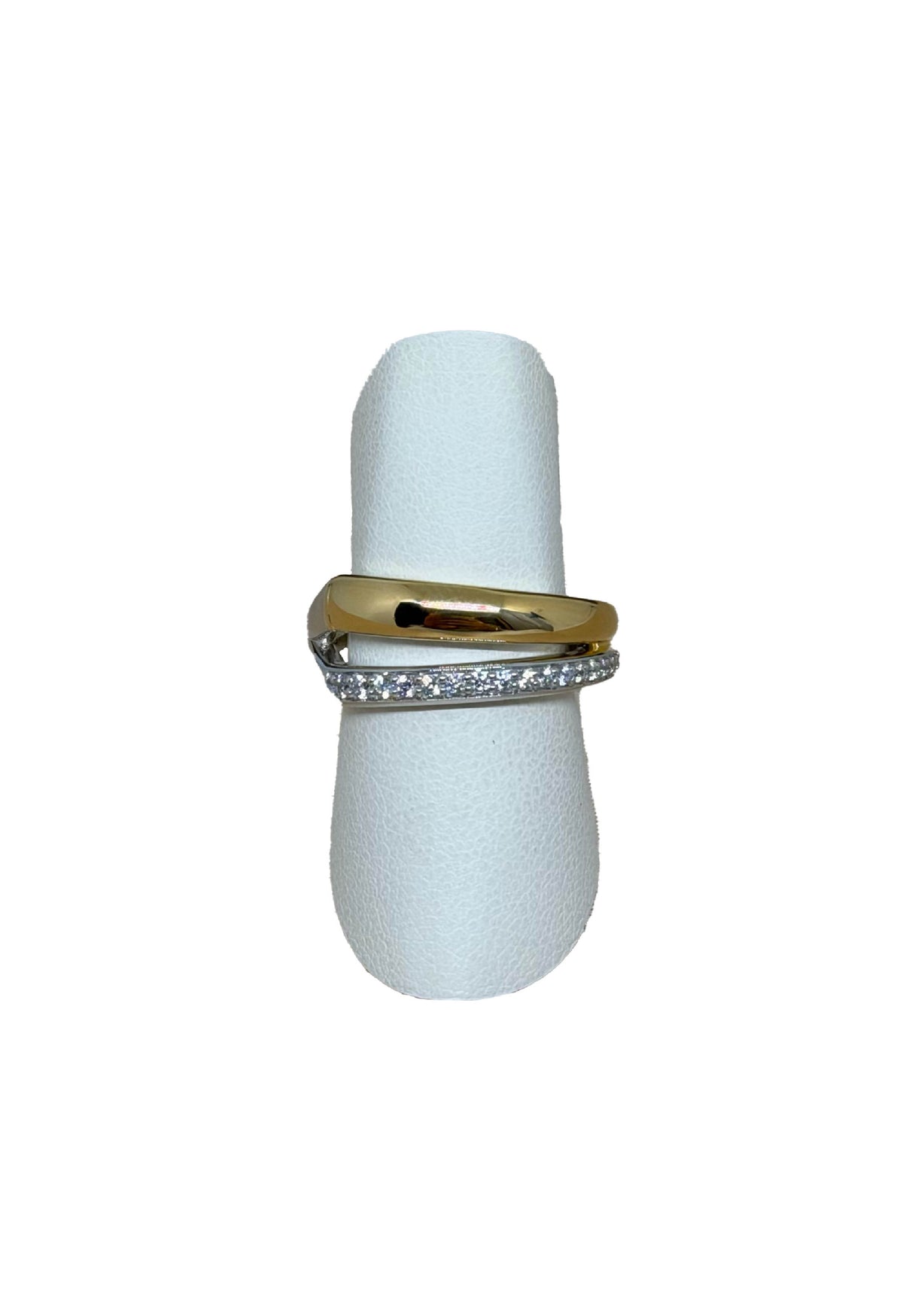 Anello fedina design con zirconie TI SENTO