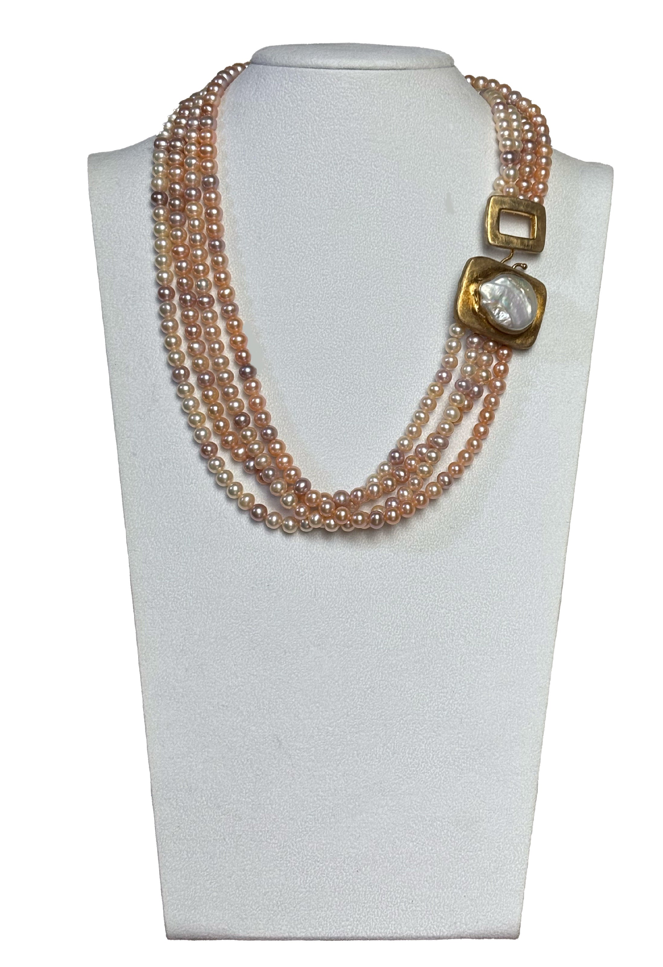 Collana multicolor perle